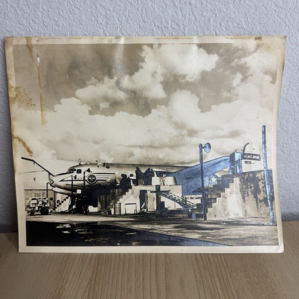 C-54-g Plane Photo 8x10 Tripoli, Libya November 1948 Atlantic Division